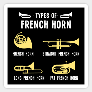 Types of French Horn Magnet